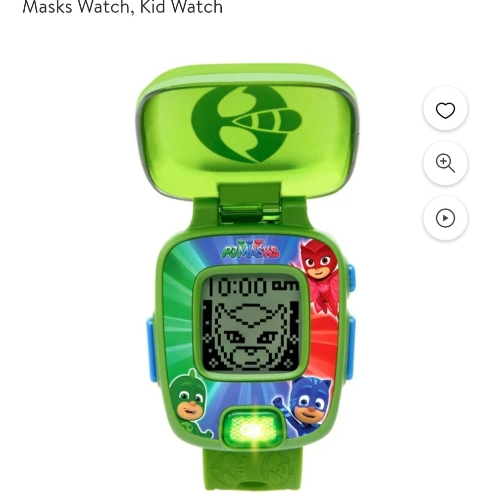 VTech PJ Masks Super Gekko Learning Watch - Sound Games - NEW BATTERY - EUC
